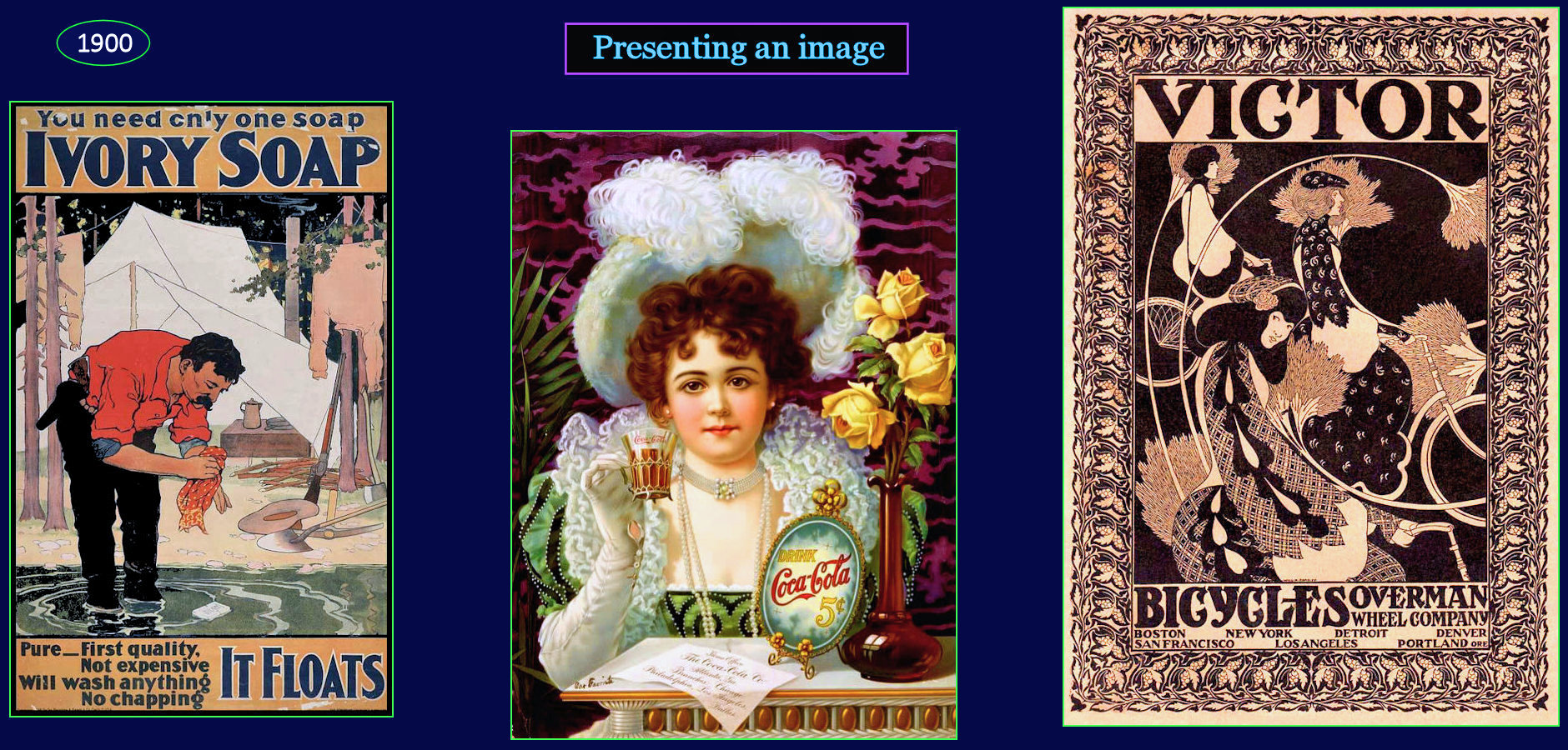 Corporate image advertising, 1890